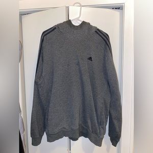 Oversized grey Adidas hoodie